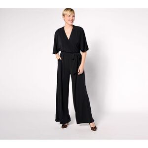 BEAUTIFUL by Lawrence Zarian Women's Jumpsuit Jumpsuits Sz XL The Black A630484